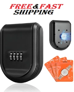 Caja de llaves magnética para debajo del coche con cerradura de combinación - Impermeable Hide-A-Key Hol - Imagen 1 de 7