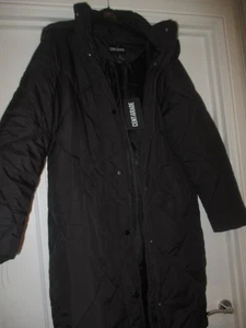 NEU QVC CENTIGRADE Puffa Mantel mit Kapuze Gr. UK SMALL - Schwarz - Bild 1 von 5