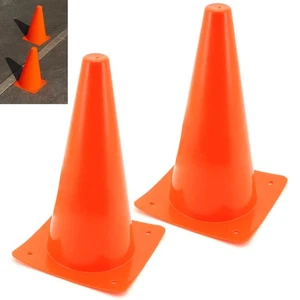 2 Pc Traffic Safety Cones 12" Parking Construction Road Emergency Multipurpose - Picture 1 of 1