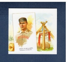 GEORGE F. MILLER, Alleghenys/Pirates | 1888 Allen & Ginter N43 CCC Reprint