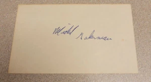 MICHEL GALARNEAU SIGNED 3x5 INDEX CARD NHL AUTOGRAPH HARTFORD WHALERS 1980-83 - Picture 1 of 2