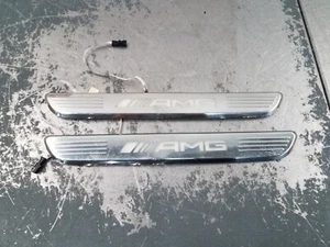 2020 Mercedes AMG C63 Illuminated Front Door Sill Scuff Plates #2454 A10 - Picture 1 of 6