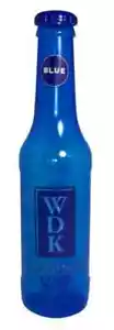 Giant WDK BLUE Money Bottle Coins Savings Plastic Box Pot Piggy Bank 2FT Tall - Picture 1 of 1
