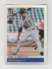 2019 DONRUSS RETRO STAT LINE SEASON #7/23 JOSH JAMES #223 HOUSTON ASTROS RC