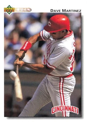Dave Martinez Cincinnati Reds 1992 Upper Deck Baseball Trading Card #784 - Image 1 of 2