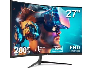 Z-EDGE UG27 1080P FHD 200Hz 1ms Curved Gaming Monitor, FreeSync, HDMI 2.1, DP1.4 - Picture 1 of 14