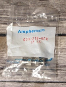 NEW SEALED BNC Male to BNC Male Inline Splice Coupler Amphenol 031-218-RFX - Picture 1 of 5