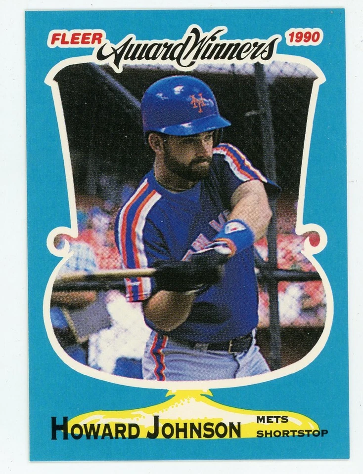 1990 FLEER AWARD WINNERS #20 OF 40 - HOWARD JOHNSON - METS - Image 1 of 1