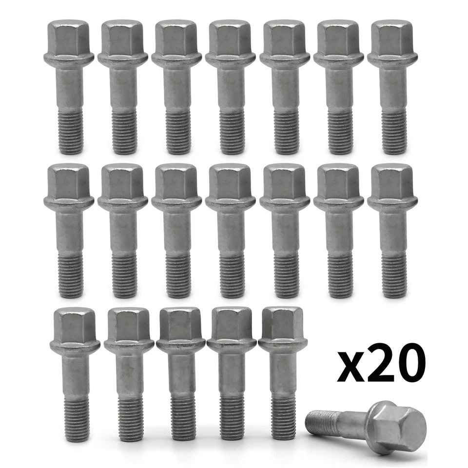 Car Wheel Bolts Lug Nut M12x1.5 For Mercedes-Benz C220 C280 CLK320 E320 E430 20x - Image 1 of 4