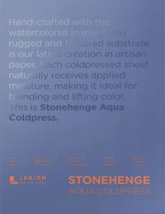 Stonehenge Aqua Block Coldpress Pad 10"X14" 15 Sheets/Pkg-White 140lb - Picture 1 of 1