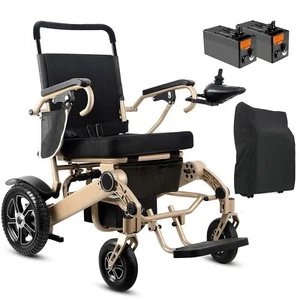 Rollstuhl Faltbar Elektrisch,40km Elektrischer Rollstuhl,Sitz 52 cm, All-Terrain - Bild 1 von 13