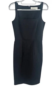 Stella McCartney Square Neck Sheath Dress •IT 44/ US 8• Pencil Black  $1230 - Picture 1 of 14