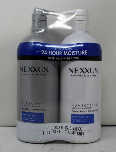 Nexxus Shampoo and Conditioner For Dry Hair Therappe & Humectress Hair Care  With Proteinfusion Blend For 24-hour Moisture 13.5oz 2 Count