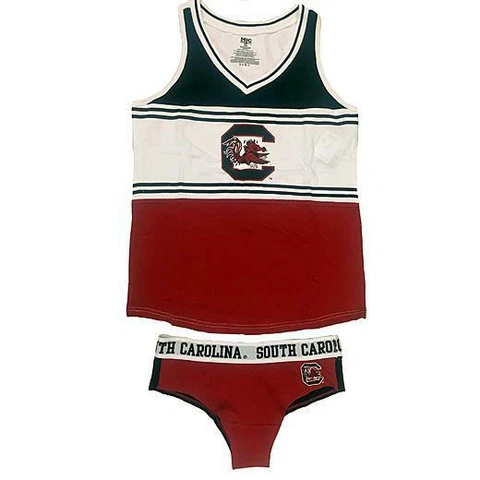 New South Carolina Gamecocks Womens XS-S-M-L-XL-2XL Tank Top Shirt Underwear Set Cover