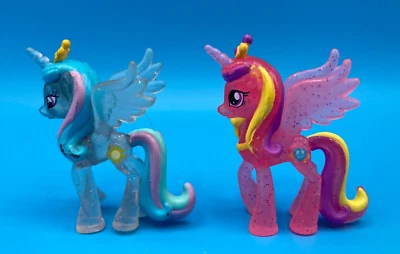 My Little Pony G4 translucent glitter 2" mini figures Princess Celestia, Cadance - Image 1 of 4