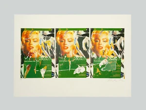 Mimmo ROTELLA - "Omaggio a Marilyn" - Serigrafia e decollage, 70 x 100 cm - Foto 1 di 7