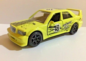 Majorette MERCEDES-BENZ 190E 2.3-16V yellow approx 1:64 scale LOOSE but UNUSED - Picture 1 of 7