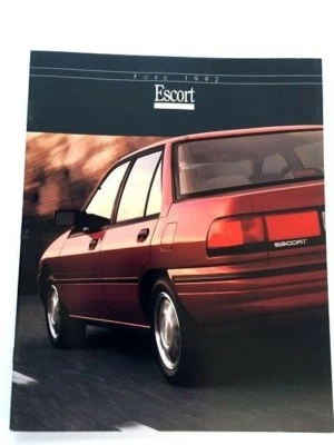 1992 Ford Escort 18-page Original Car Sales Brochure Catalog - GT Foto 1 de 4