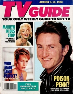TV Guide Sean Penn Simpsons Marilyn Monroe Jerry Hall Nguyne Xuan Tri - Picture 1 of 1