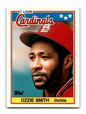 Ozzie Smith 1988 Topps American Baseball #72 HOF Cardinals Centered Mint - Image 1 of 2