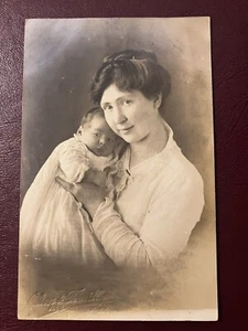 Mother & Baby, Lady, Infant Child Real Photo Postcard RPPC ~ Philadelphia PA - Picture 1 of 3