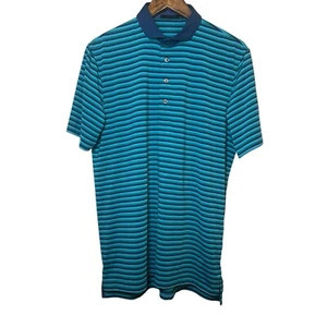 Camisa polo de golf Greyson Performance elástica para hombre mediana a rayas activa - Imagen 1 de 10