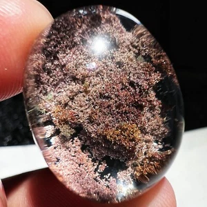 26,4ct seltener natürlicher klarer Phantomkristall poliert - Bild 1 von 12