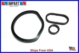 Mercedes Benz Oil Cooler Seal Kit Gasket Set 3pcs 112 184 99 61 - Picture 1 of 1