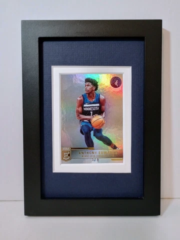 Anthony Edwards Minnesota Timberwolves Display Framed NBA Basketball Card Plaque Cover