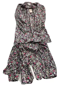 Cinq à Sept Womens Quin Dress Blue/Pink Size: 2 NEW with tags $395 Sleeves Flor - Picture 1 of 12