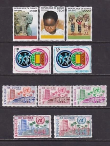 GUINEA GROUP OF 10 STAMPS #1337-39, 850-51, 190-93 MNH VF - Picture 1 of 1