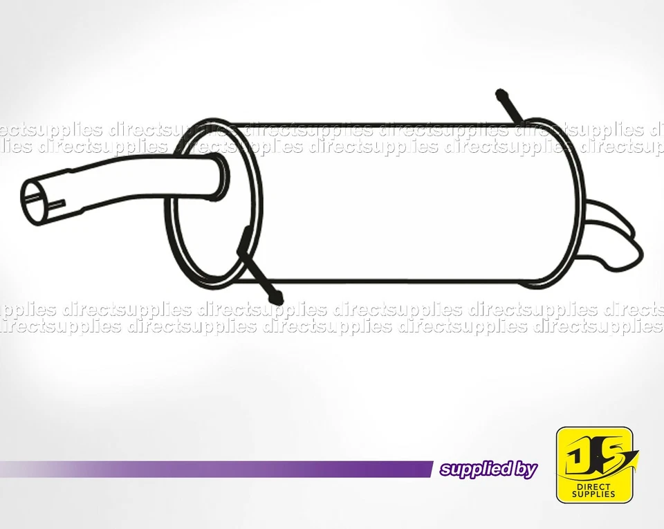 Caja de escape trasera Ford Fiesta 1.4 2008-2012 FE1069 SPJA SPJC Foto 1 de 1