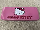 Hello Kitty Pink Multi Tin Box Pencil Box Case Metal Vintage Sanrio 2011 - Rare!