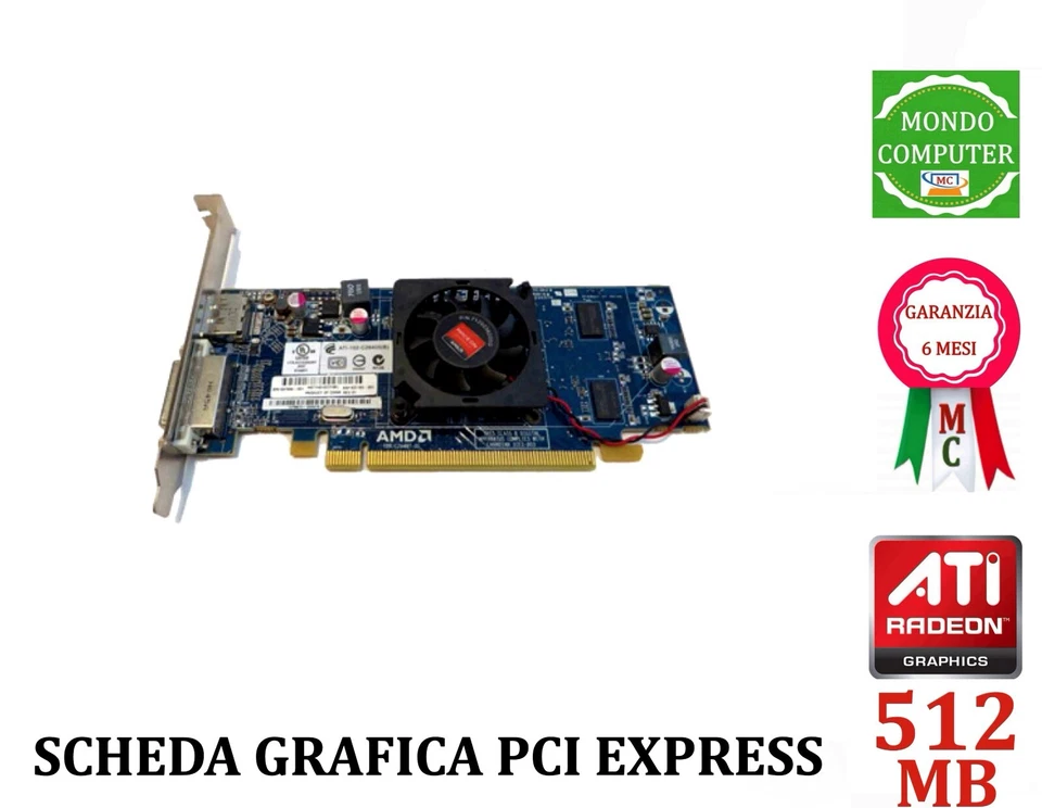 SCHEDA GRAFICA ATI PCI EXPRESS 512 MB ATI RADEON HD 5450 - Immagine 1 di 1