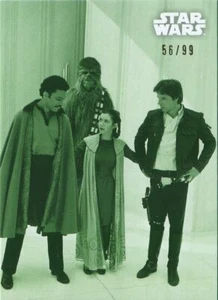 Star Wars ESB Black & White Green [99] Base Card #90 Lando's Tour of Cloud City - Bild 1 von 1