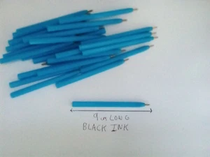Small Plastic Mini Pens Biro 0.5 mm Fine Black Ink Toolbox Writing Marking DIY - Picture 1 of 2