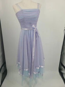 Vintage Y2K Maskerade Feen Tüll Kleid Größe 5/6 blau & lila - Bild 1 von 17