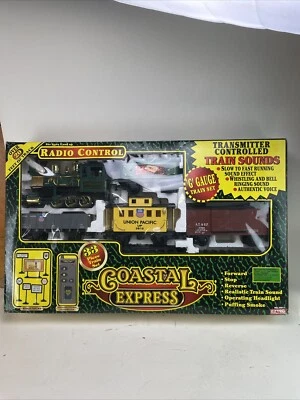 EZ TEC 36911 Coastal Express 33pc G Gauge Train Set Remote Control-Sounds-Smoke - Image 1 of 4