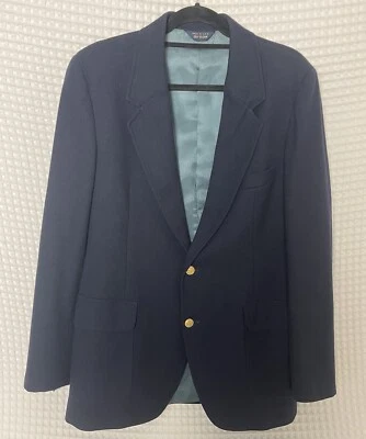 Abrigo Blazer Deportivo Vintage Pendleton Para Hombre Azul Marino Dorado Botón Talla 42 Largo Foto 1 de 4