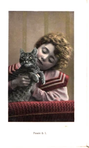Postcard " Pussie and I " unposted Milton card .Printed in Saxony - Picture 1 of 1