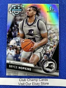 2024 #70 Bryce Hopkins Bowman University cromato 1° rifrattore Providence - Foto 1 di 3