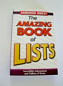 The Amazing Book of Lists : Incredible Information and Tidbits of Trivia 2009 - Imagen 1 de 4
