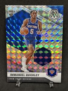 2020-21 Panini Mosaic Immanuel Quickley Rookie Silver Prizm  #208 Knicks