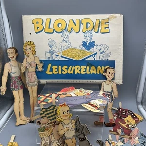 Blondie Goes To Leisureland Vintage 1935 & Papierpuppen Set Westinghouse Promo Spiel - Bild 1 von 19