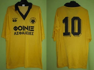 Maillot AEK Athens Vintage Jersey Football Athènes Oldschool Porte #10 - XL - Picture 1 of 6