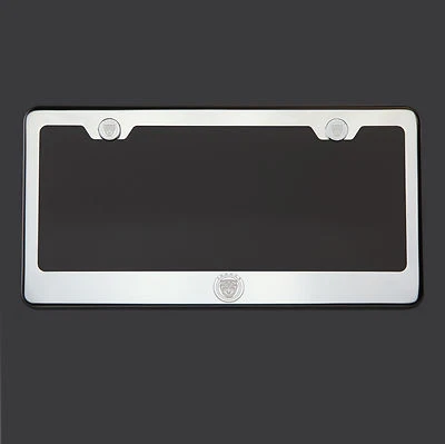Mirror Chrome New Jaguar Logo Laser Etched Stainless Steel License Plate Frame - Image 1 of 4