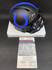 Mini casco firmato Darius Leonard Indianapolis Colts DPOY Eclipse ~ JSA COA - Foto 1 di 5