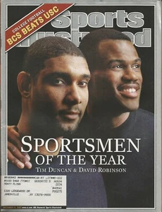 DECEMBER 2003 SPORTS ILLUSTRATED SPURS ROBINSON DUNCAN USC TROJANS LSU TIGERS - Picture 1 of 1
