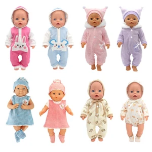 2 Set Dolls Clothes Girl & Boy Dolls Outfit Fit for 14~16 inch Reborn Baby Dolls - Picture 1 of 33