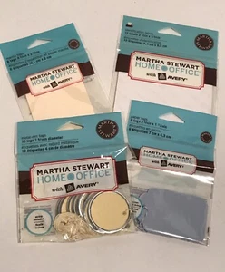 Lotto 4 confezioni Martha Stewart Home Office con etichette ed etichette Avery nuove LEGGI - Foto 1 di 11